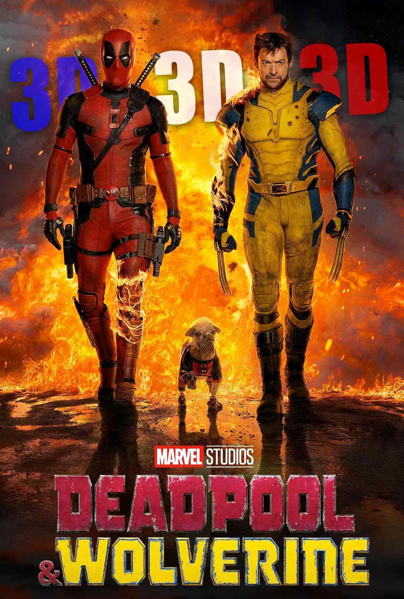Movie Poster for Deadpool & Wolverine 3D