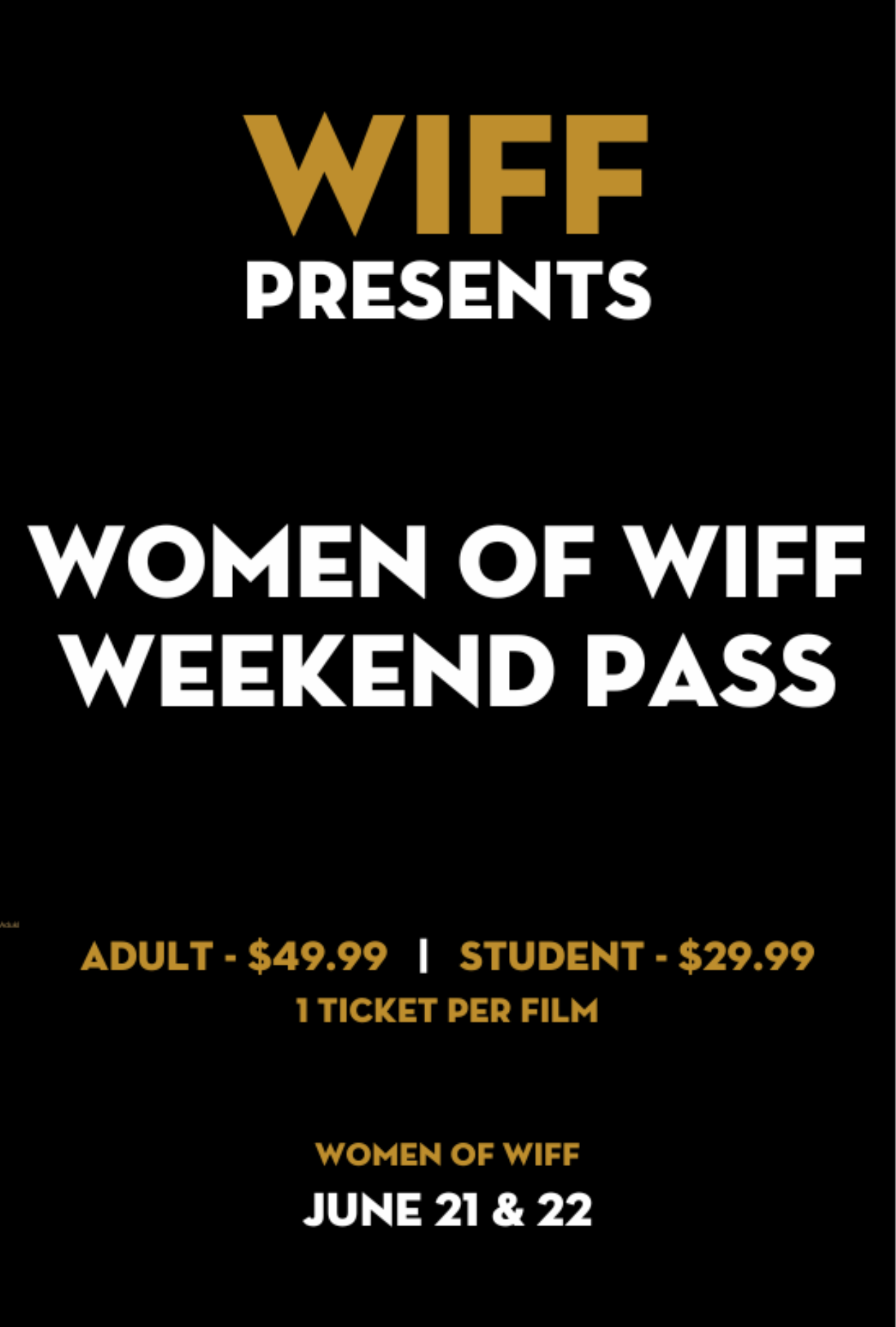 2025 WOMEN OF WIFF WEEKEND PASS - Windsor International Film Festival
